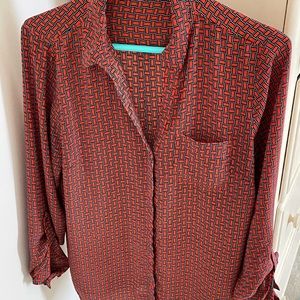 Red and black work shirt